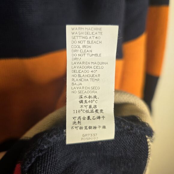 Paul & Shark Watershed Italy Men's XL Multicolor Striped Cotton Sweater - Picture 6 of 12